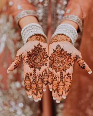 Bridal Net Pattern mehndi design for back hand — exquisite henna pattern