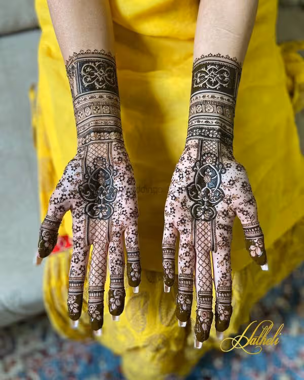 Bridal Mehndi Designs pattern 361