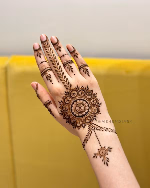 Finger Mehndi Designs pattern 303
