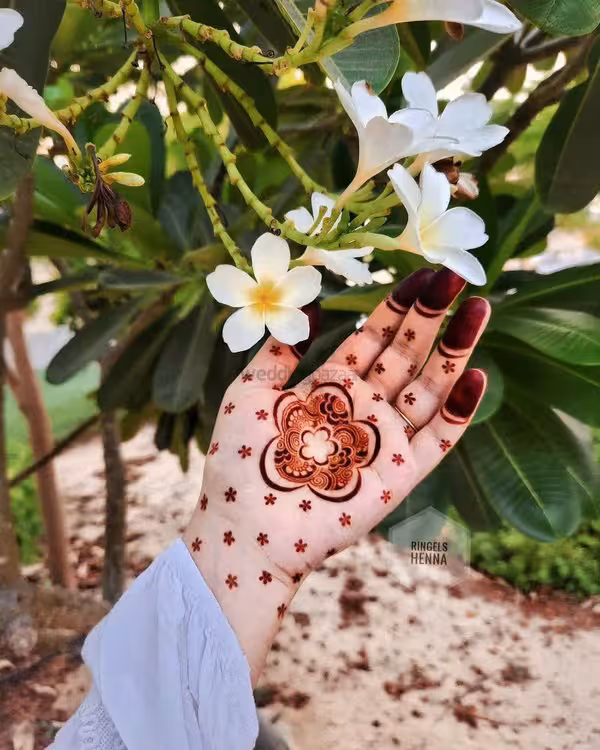 Turkish Mandala mehndi design for full hand — alluring henna pattern