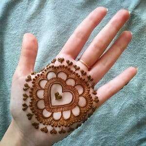 Full Hand Ring Pattern mehndi design for front hand — ornate henna pattern