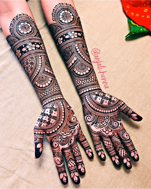 Finger Mehndi Designs pattern 84