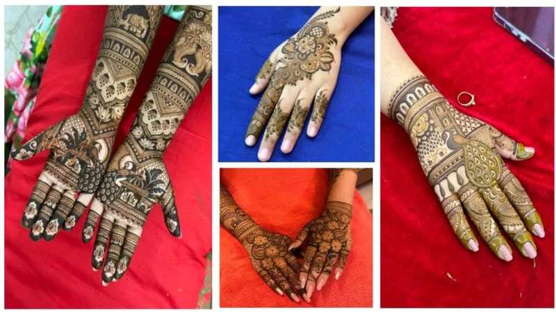Simple Anklet Border mehndi design for arm — elegant henna pattern