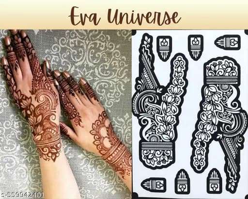 Full Hand Net Pattern mehndi design for back hand — refined henna pattern