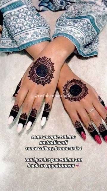 Royal Lotus Pattern mehndi design for finger — mesmerizing henna pattern