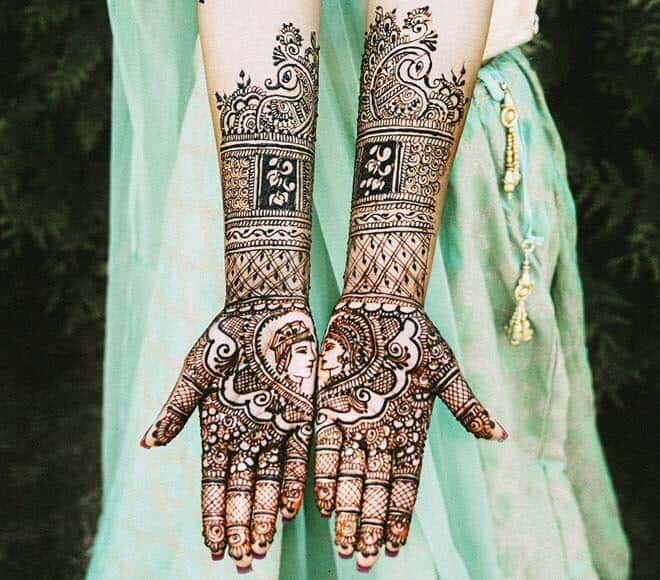 Classic Bridal Mehndi Style #38