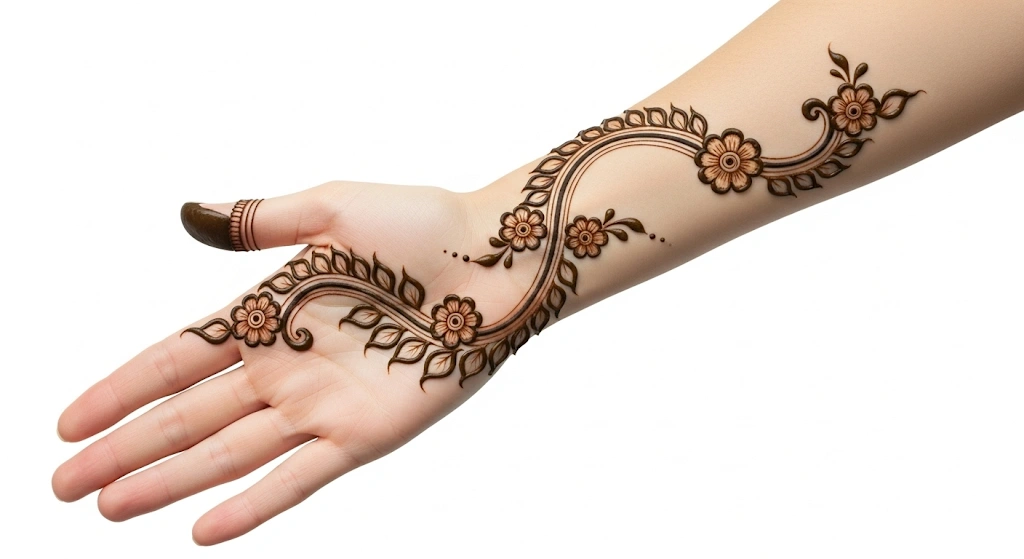 Floral Bridal Mehndi Masterpiece #47