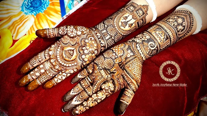 Classic Bridal Mehndi Style #68