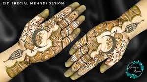 Simple Teardrop Cascade mehndi design for back hand — elaborate henna pattern