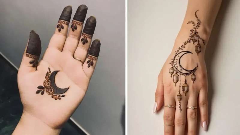 Rajasthani Petal Arrangement mehndi design for back hand — elegant henna pattern
