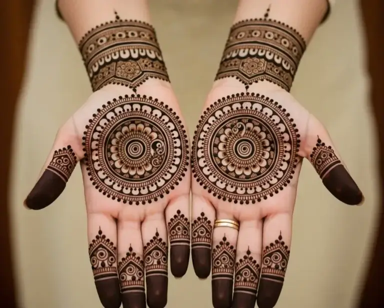 Floral Eid Mehndi Art #4