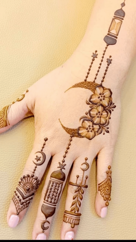 Modern Eid Henna Pattern #26