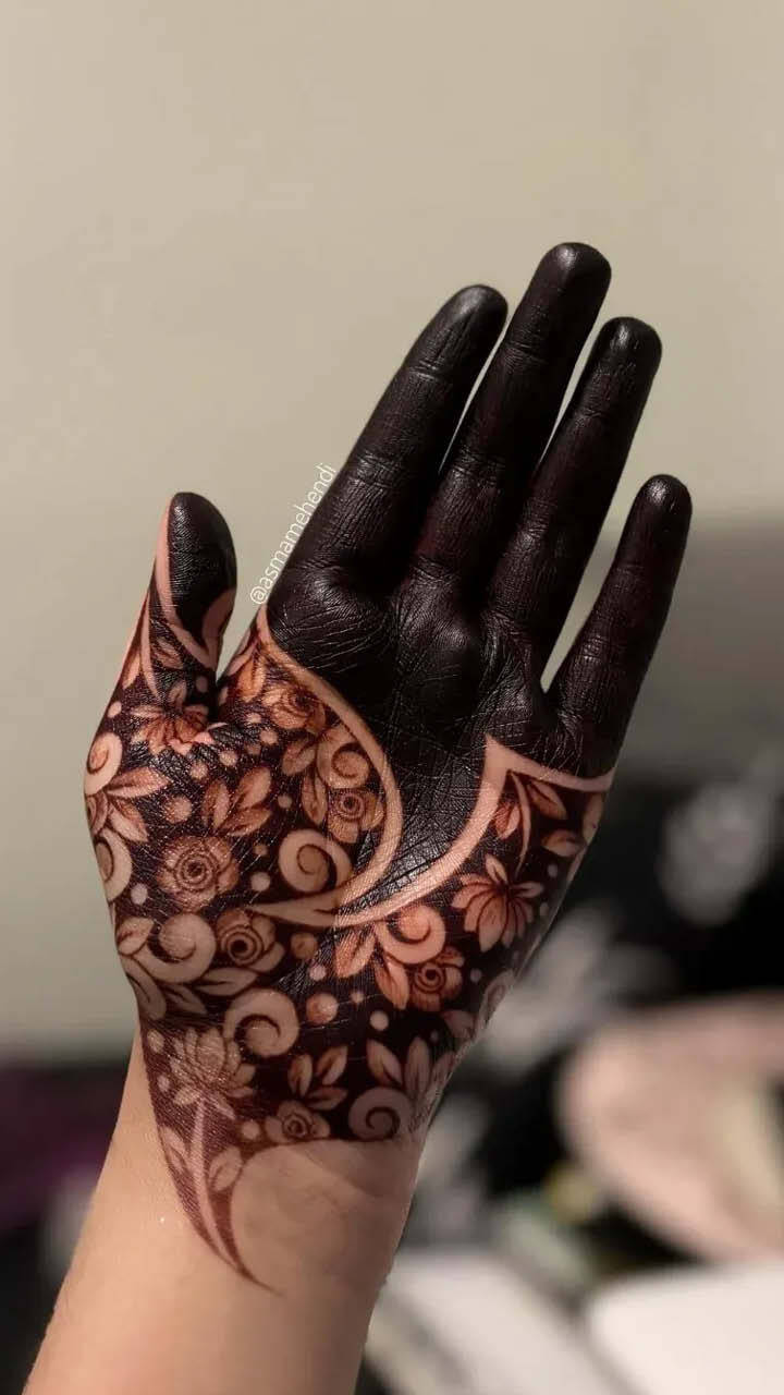 Modern Eid Henna Pattern #36