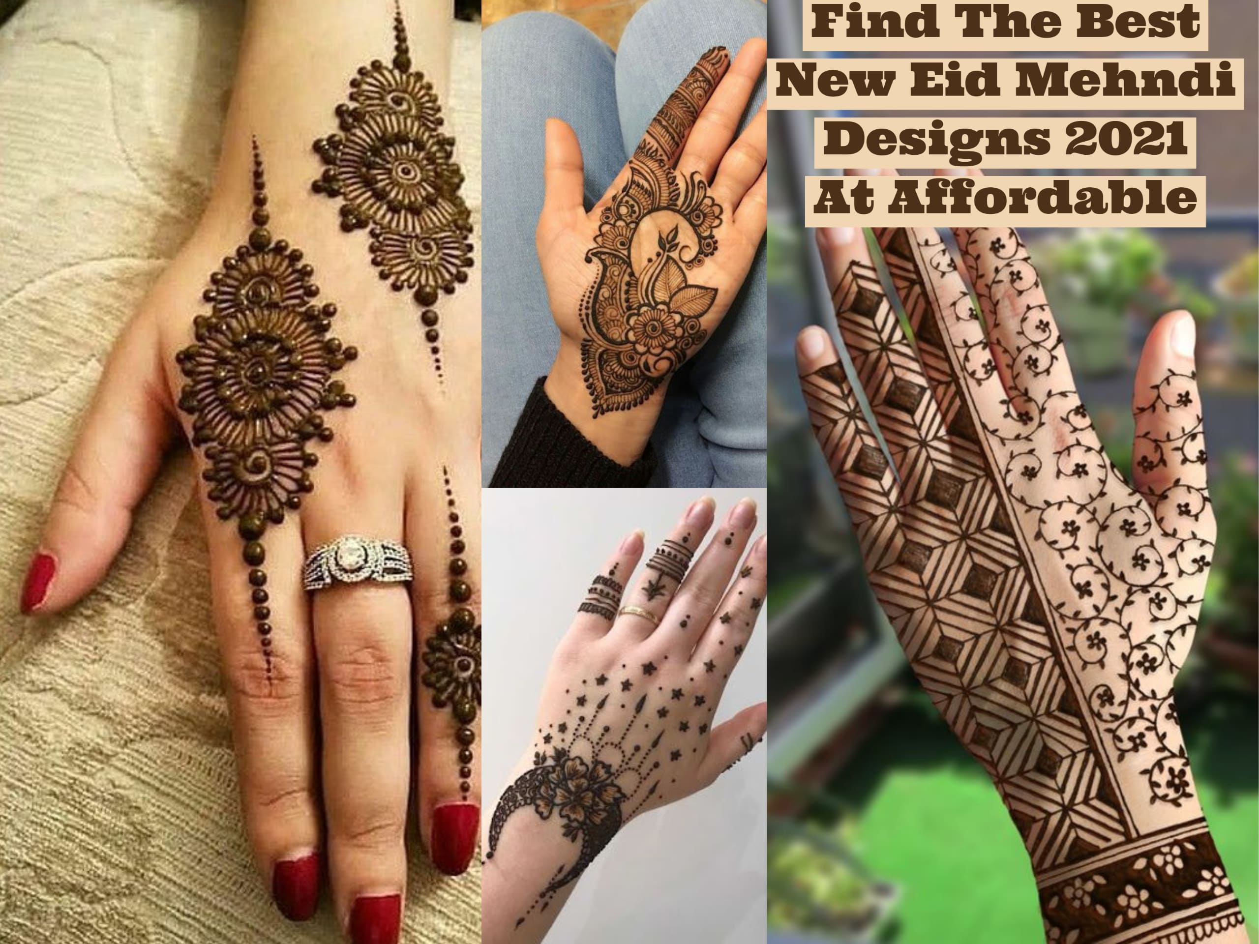 Modern Eid Henna Pattern #46