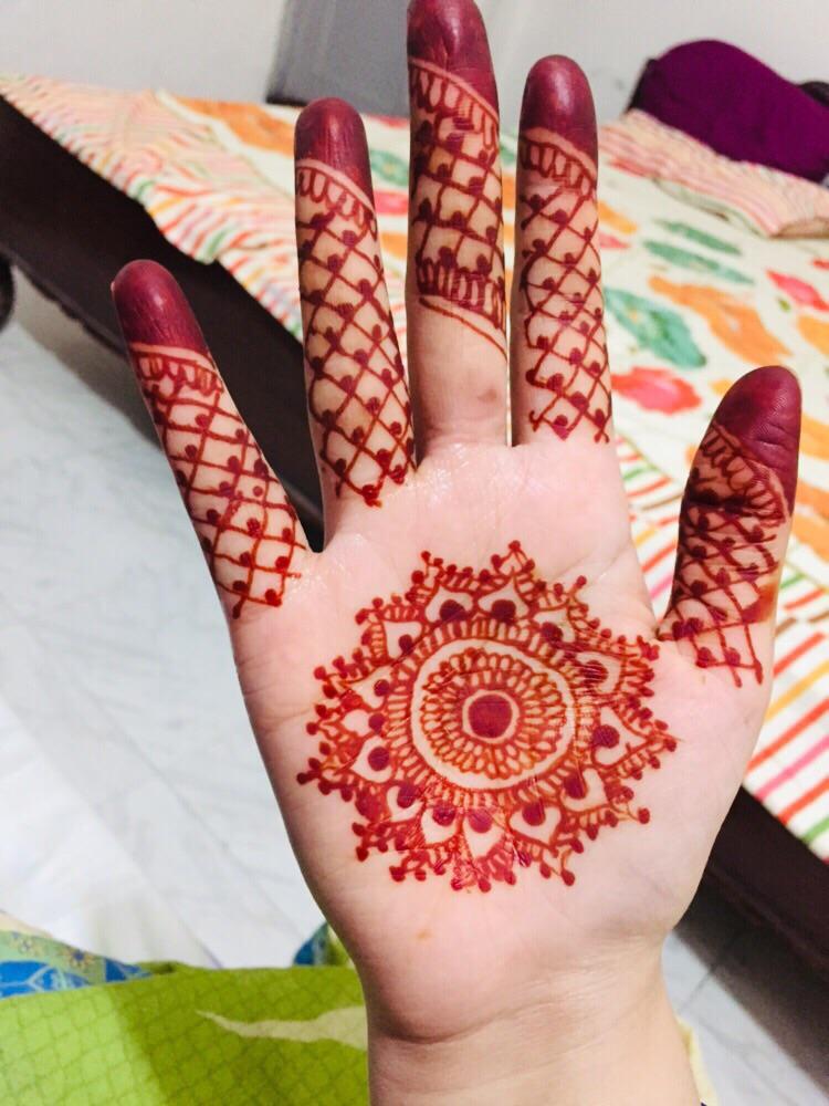 Floral Eid Mehndi Art #54