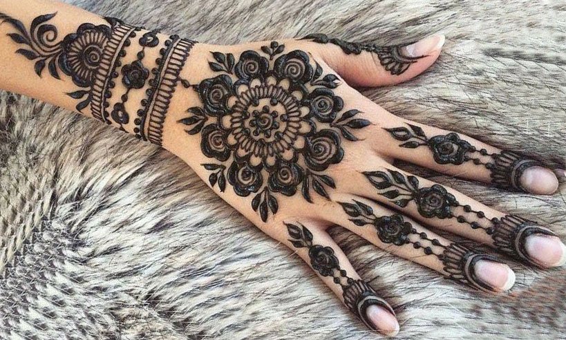 Geometric Eid Mehndi #68