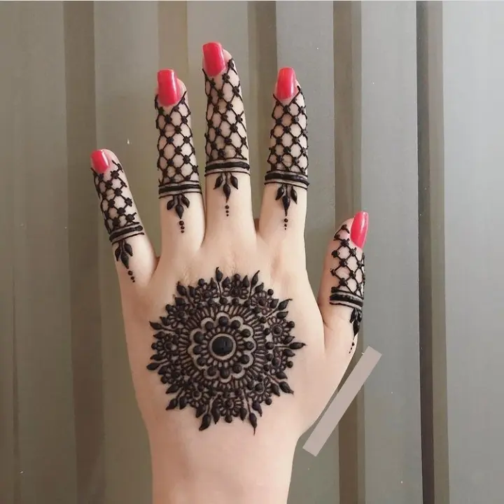 Geometric Eid Mehndi #88