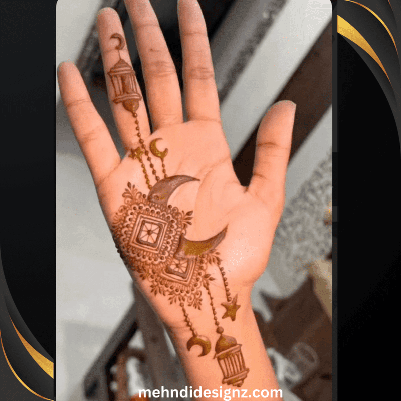 Modern Eid Henna Pattern #96