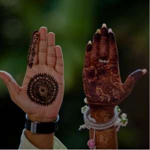 Indian Ring Pattern mehndi design for back hand — charming henna pattern