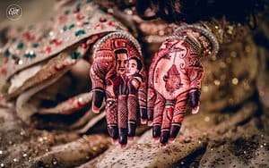 African Ring Pattern mehndi design for back hand — bold henna pattern
