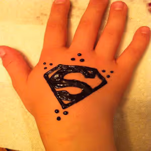 Eid Ring Pattern mehndi design for back hand — artistic henna pattern